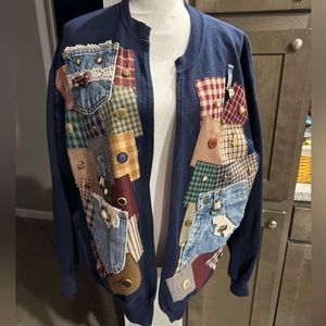 Patchwork cardigan